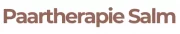 Schriftzug „Paartherapie Salm“ in moderner, warmer Typografie auf hellem Hintergrund – minimalistisches Branding für Paartherapie und psychologische Beratung.